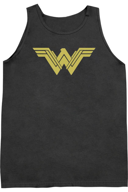 Gildan Batman V Superman Clean Line Logo Tank Top Black Small 2