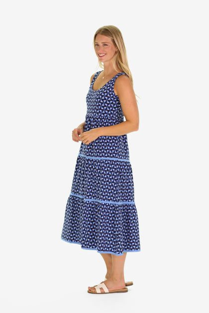 Duffield Lane Lucy Kleid Blau Large 2