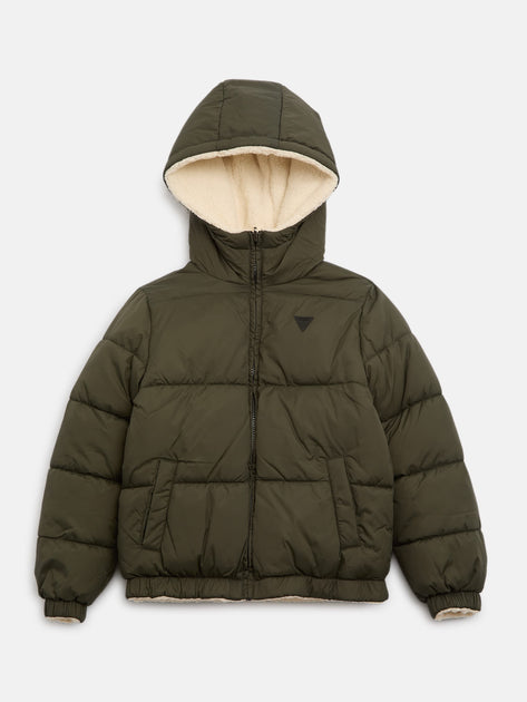 Guess Factory Wendepufferjacke Schwarz US 12 2