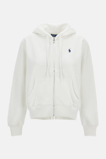 Ralph Lauren Full Zip Sweatshirt White Large 2