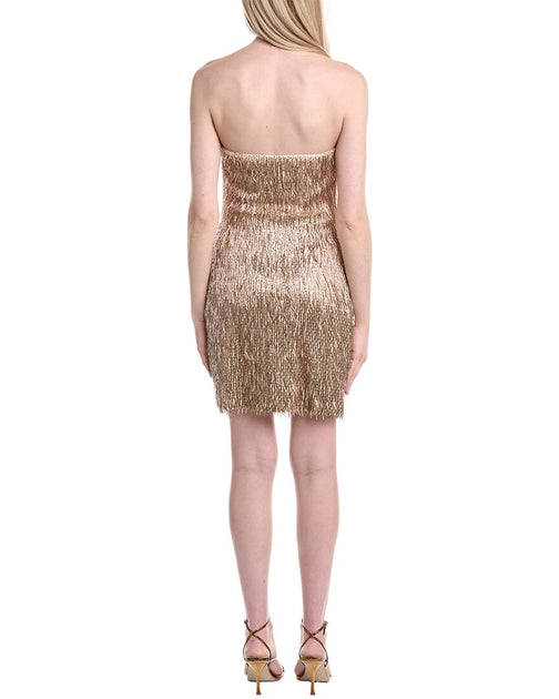 Ramy Brook Victaria Mini Dress Gold US 12 3