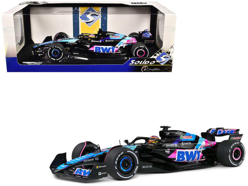 Solido 1/18 Alpine A524 #31 Esteban Ocon BWT F1 Miami GP 2024 Voiture 2