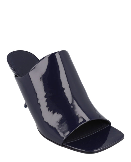 Ferragamo Patent Era Mule Heels Blue US 6.5 3