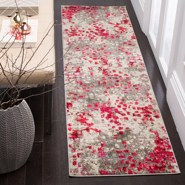 Safavieh Monaco MNC225 Tapis Gris/Fuchsia 3