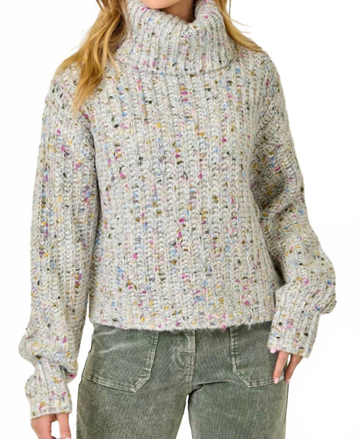 Mystree Turtleneck Sweater Grey Medium 2