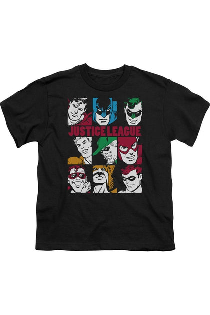 Gildan DC Comics Nine Blocks Of Justice T-Shirt Noir XSmall 2