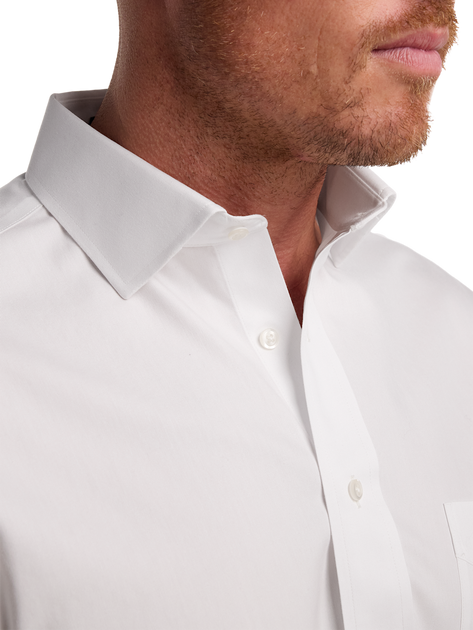 Paul Fredrick Pinpoint Dress Shirt White US 15.5 4
