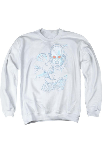 Gildan Batman Snowblind Freeze Erwachsenen Crewneck Sweatshirt weiß Small männlich 2