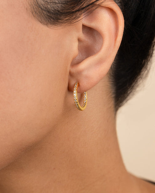 Sterling Forever Lilia CZ Infinity Hoops Silver 3