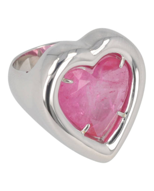 AMBUSH Heart-Stone Ring Pink One Size 2