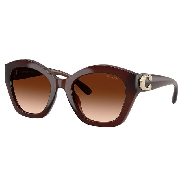 Coach HC 8421U 584174 Irregular Sunglasses Milky Hazelnut 54mm 2