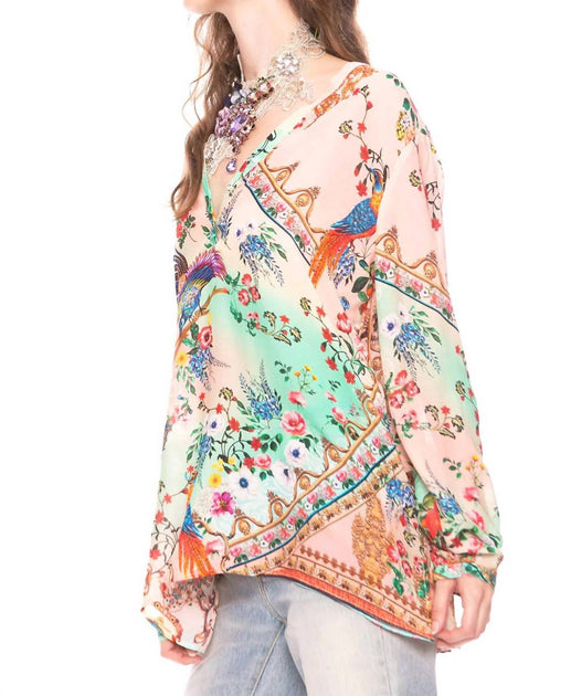 Aratta Eva's Garden Blouse Beige Large 4