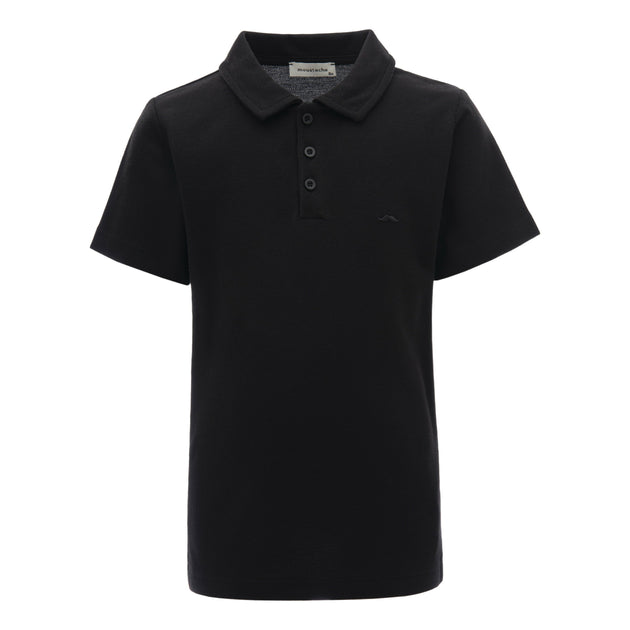 Moustache Solid Logo Polo Black US 6 2