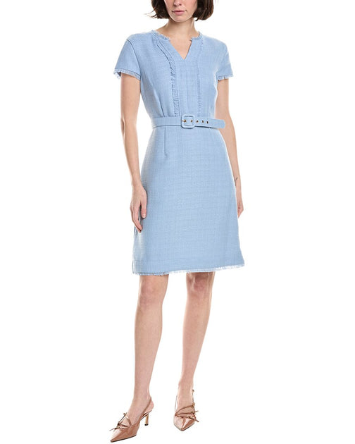 Tahari ASL Sheath Dress Blue US 10 2