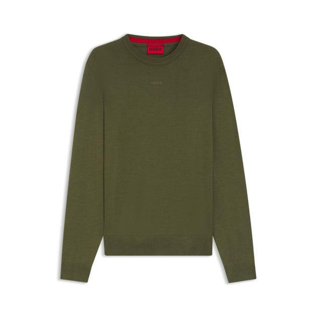 Hugo Boss Logo-detail Sweater Green Large 2