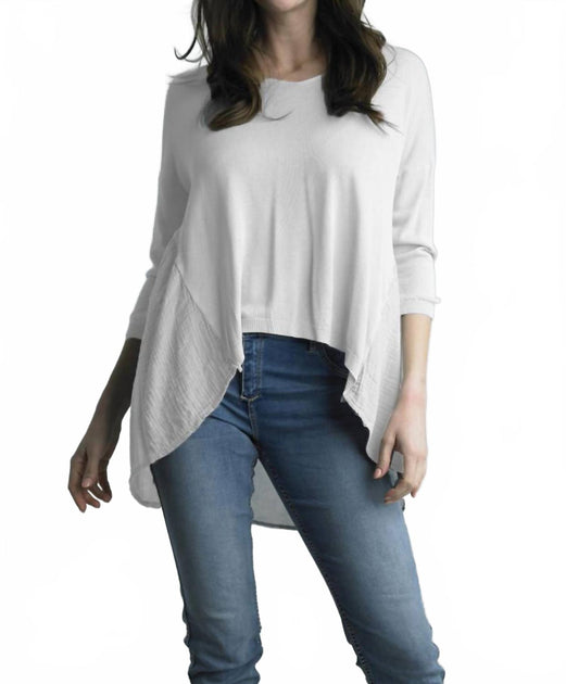 Tempo Paris V Neck Top White Small 2