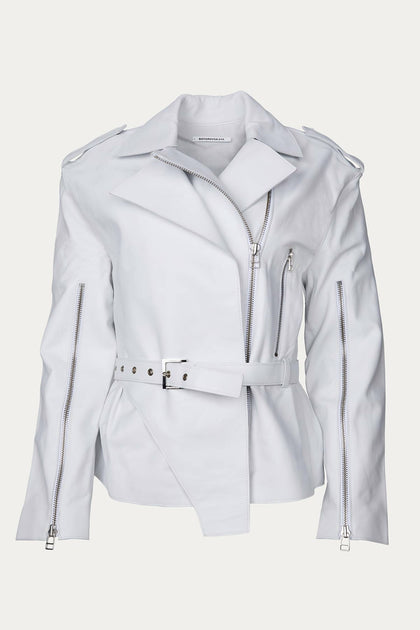 Boyarovskaya Body Cowl Jacket White Small 2