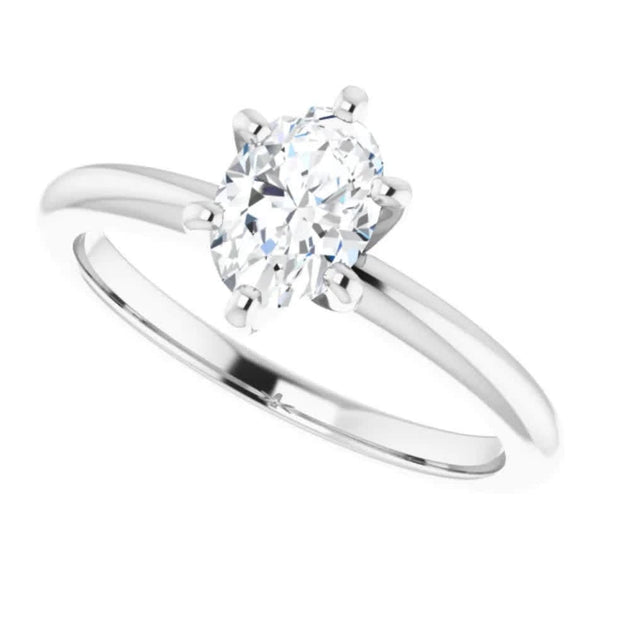 Pompeii3 1/2 Ct Oval Solitaire Engagement Ring Gold US 6 3