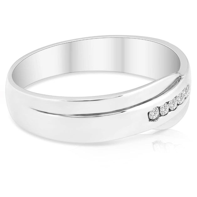Pompeii3 Diamond Wedding Ring White Gold US 6.5 4