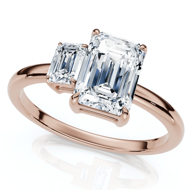 Pompeii3 Toi et Moi Diamond Ring 14k Gold US 6.5 3