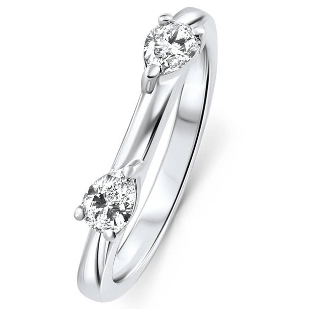 Pompeii3 Contour Wedding Guard Ring 14k Gold US 7.5 5