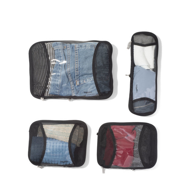 baggallini Compression Packing Cube 4 Piece Set Blue One Size 3