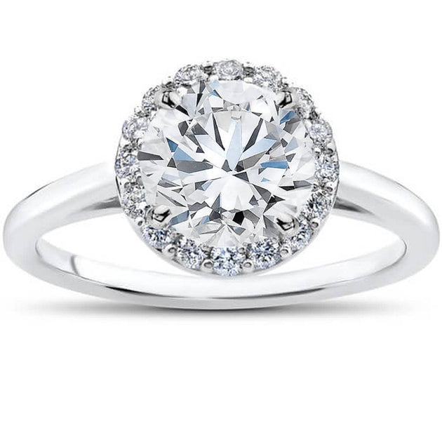 Pompeii3 Madelyn Halo Engagement Ring 14k Multi US 7 2