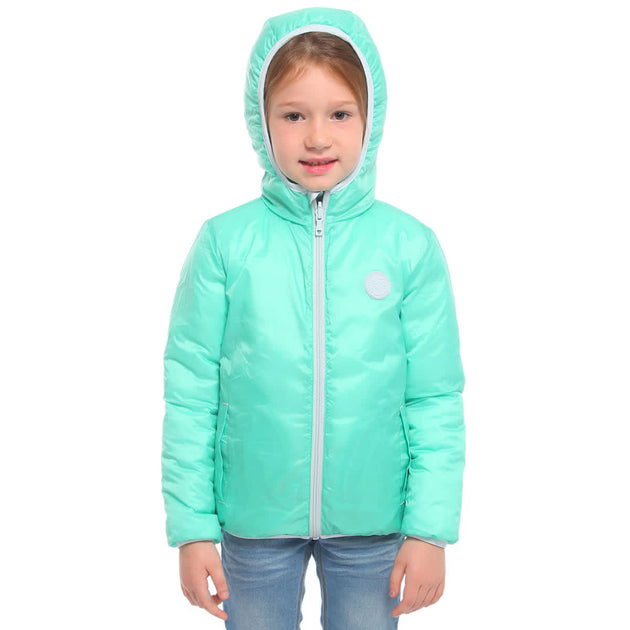 Rokka & Rolla Girls Reversible Puffer Jacket Multi US 10-12 4