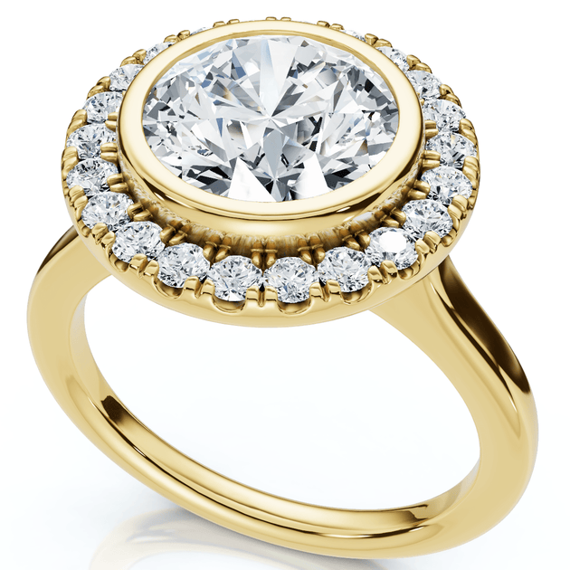 Pompeii3 Claudia Diamond Engagement Ring Gold US 8 4