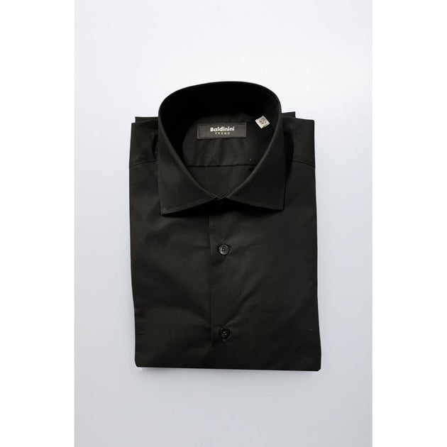 Baldinini Trend Cotton Shirt Black XS 3