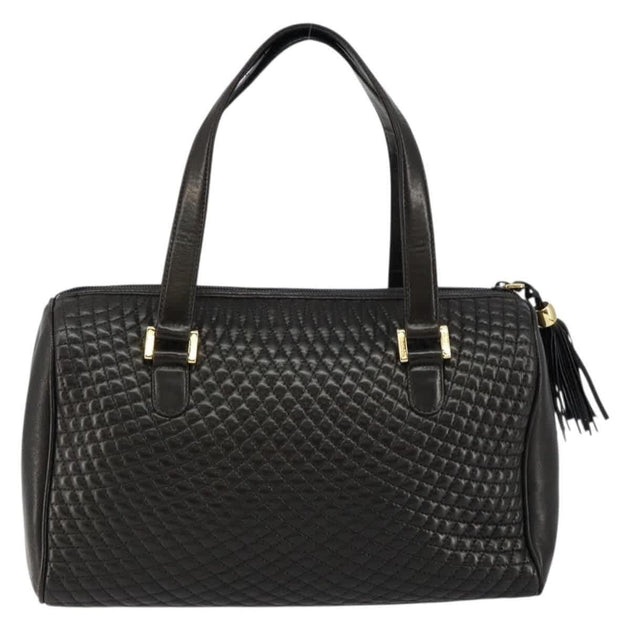 Bally Vintage Handbag Black Small 9
