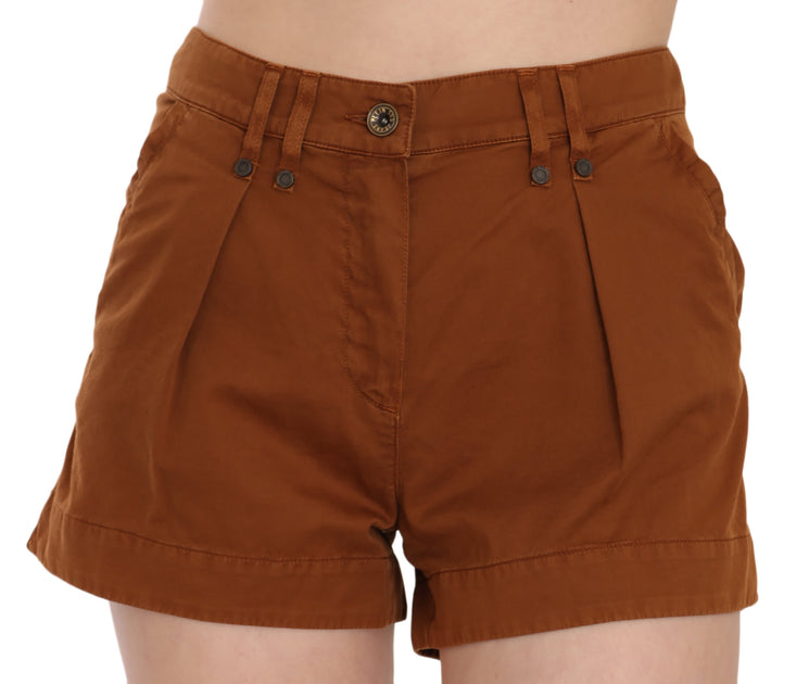 Plein Sud Jeanius Mini Women's Shorts Brown XS 2