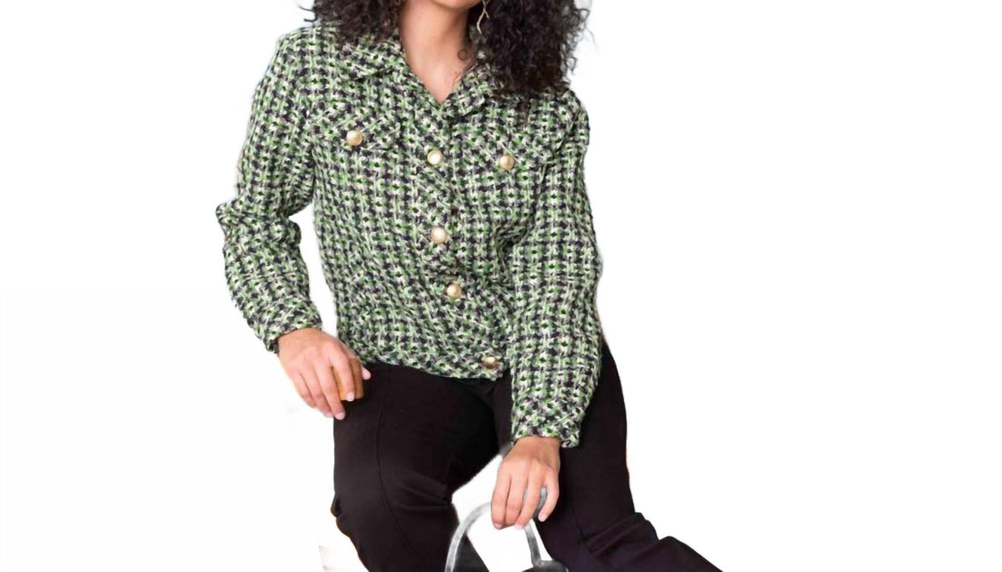 Alison Sheri Boucle Jacket Black Medium 2