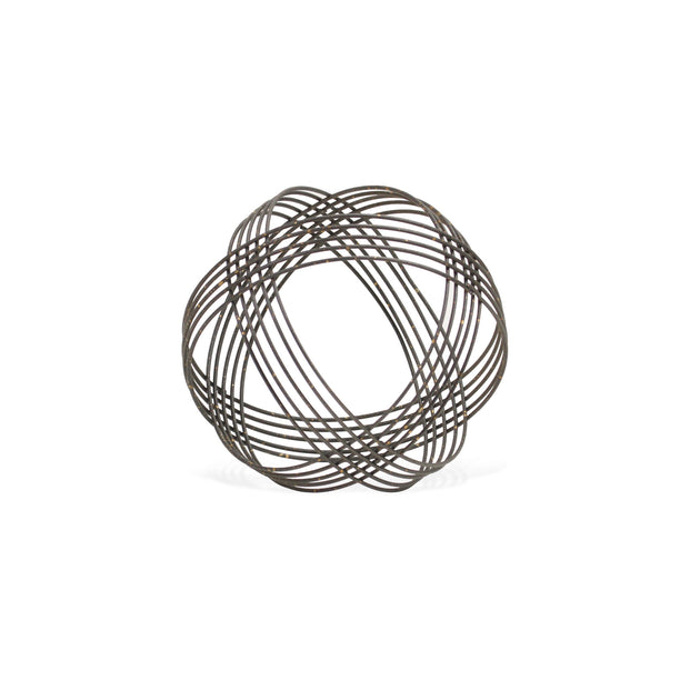 Hivvago 7" Graue Metall Dekorationskugel 3