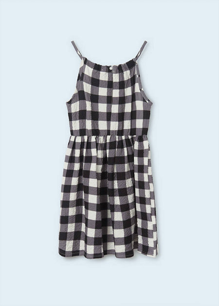 Mayoral Kids Gingham Crinkle Dress White US 16 3