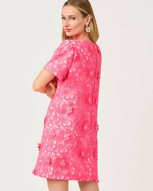 Lilly Pulitzer Malena Lace Shift Dress Multi US 14 3