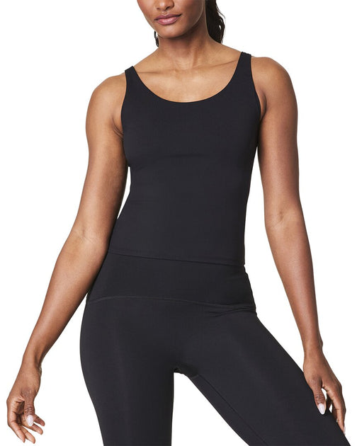 SPANX Get Moving Shelf Tank Black XS 2