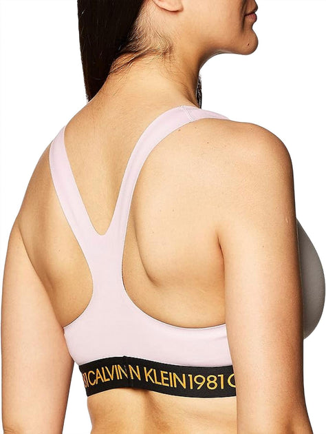 Calvin Klein 1981 Bold Unlined Bralette Pink XSmall 4