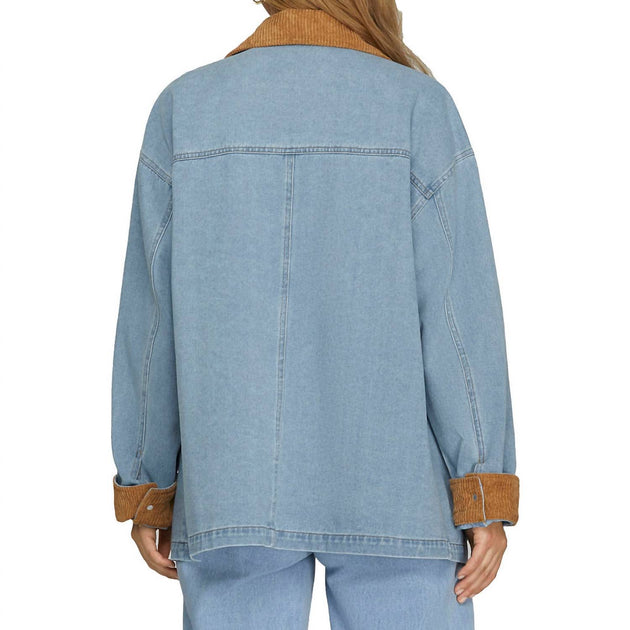 SHE + SKY Barn Coat Blue Small 3
