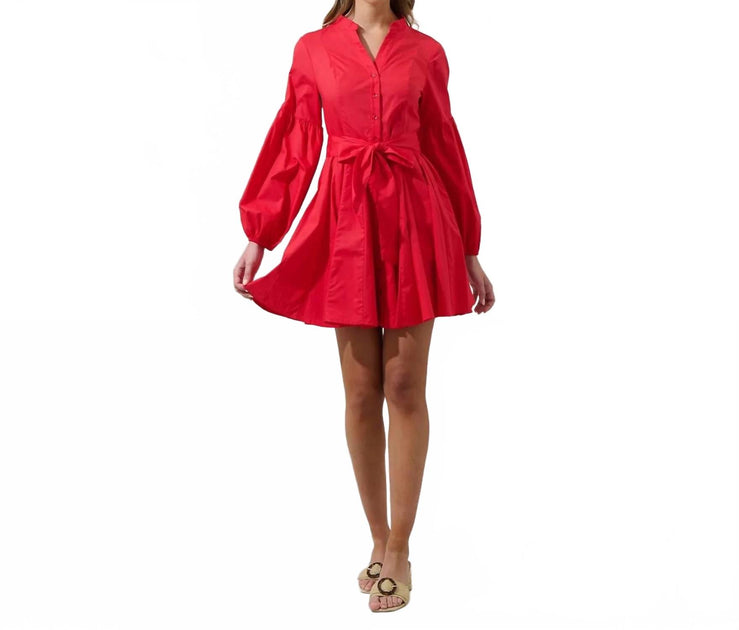 Sugarlips Laria Poplin Kleid Rot Medium 2