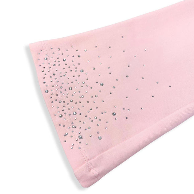 Doe a Dear Girls Silver Gem Flare Pants Pink US 5 3
