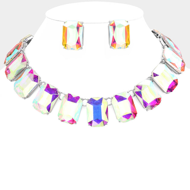 FASHNZFAB Link Necklace Green One Size 6