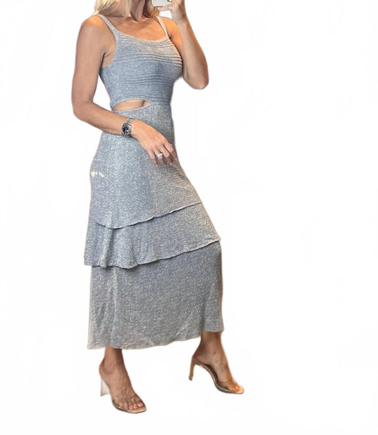 Aurora Paulina Häkelkleid Grau Einheitsgröße 3