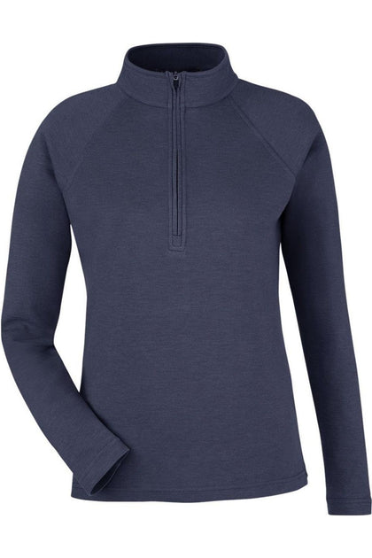 Devon & Jones Charleston Quarter-Zip Pullover Blue XLarge 2
