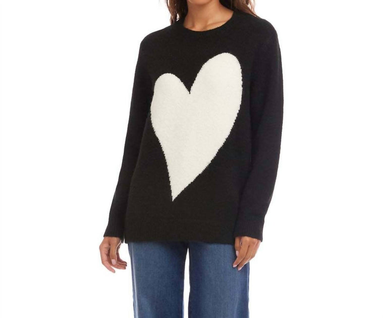 Karen Kane Hartley Herz Jacquard Pullover Multi XSmall 2