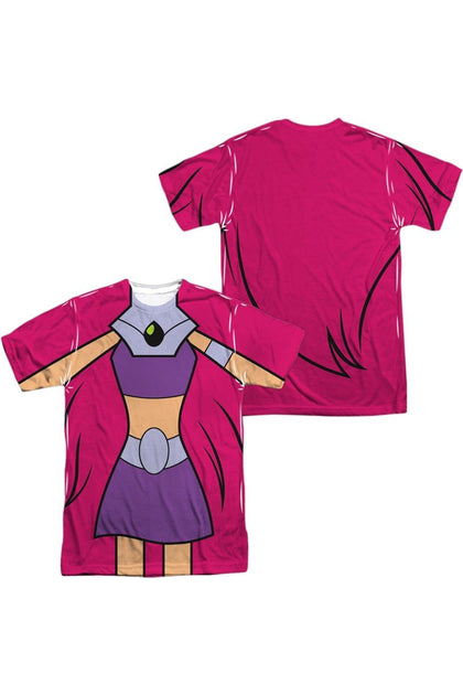 Gildan Teen Titans Go Starfire Uniform Short Sleeve Crew Tee Pink Small 2