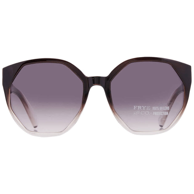 Frye 53311CON001 Oval Sunglasses Charcoal 2