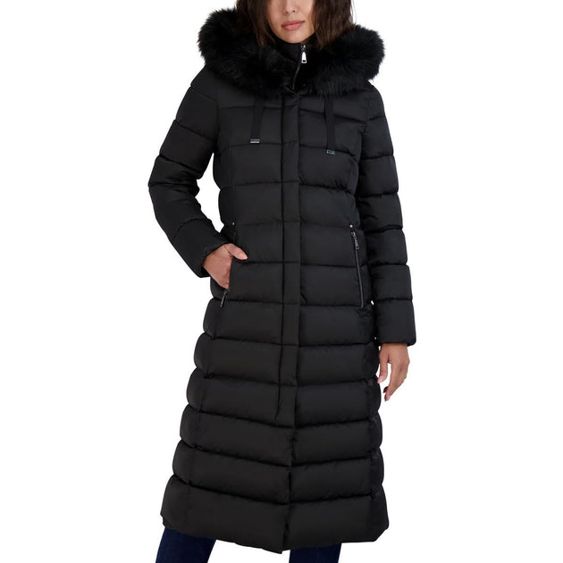 Tahari Phoebe Overcoat Black XSmall 2