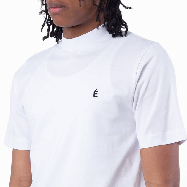 Etudes Award Accent Logo Cotton T-Shirt White Large 3