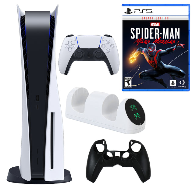 Console Sony PlayStation 5 avec jeu Spiderman Miles Morales et accessoires 2